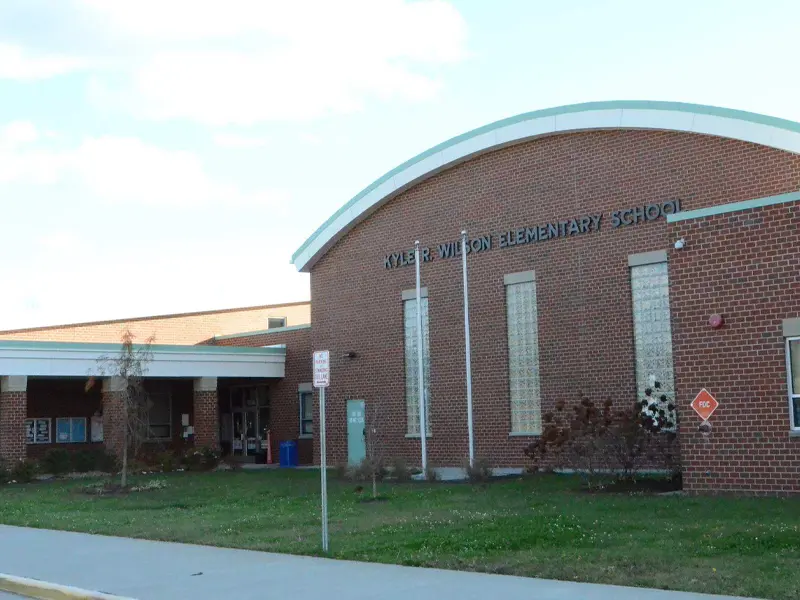 Kyle Wilson Elementary School building entrance