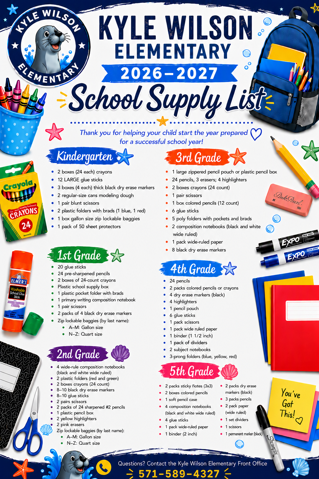 2026-27 School Supply Lists